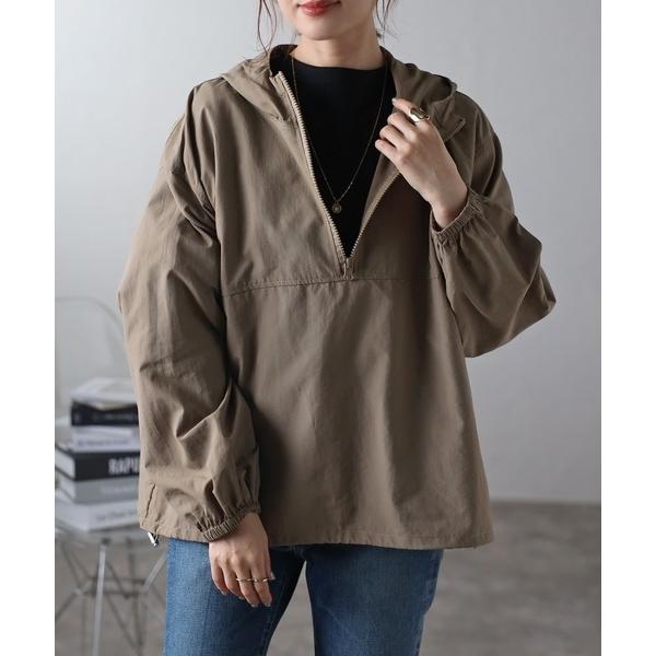 ブルゾン ジャンバー ナイロンアノラックパーカー レディース