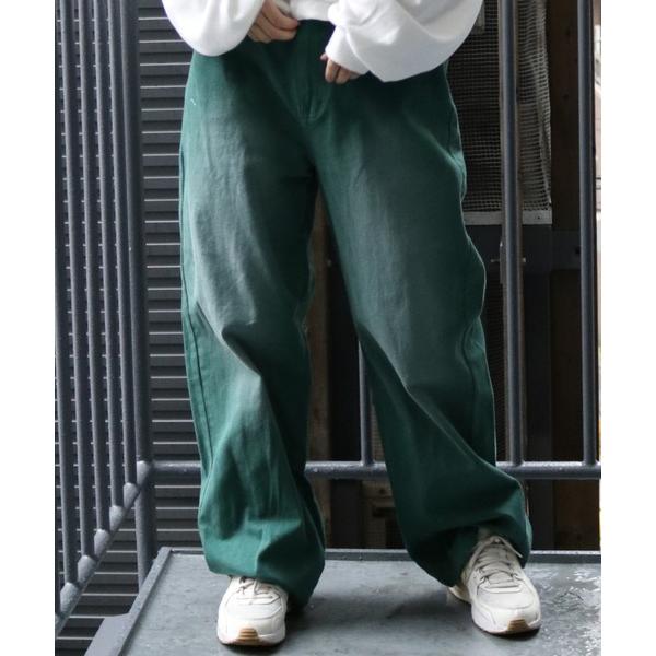 ジーンズ 硫化染め ブラスト加工 カツラギ ヴィンテージライク バギーパンツ メンズ レディース