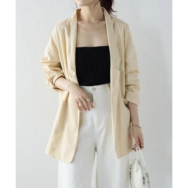 ジャケット テーラードジャケット 「Fizz/フィズ」　リネンテーラードジャケット レディース