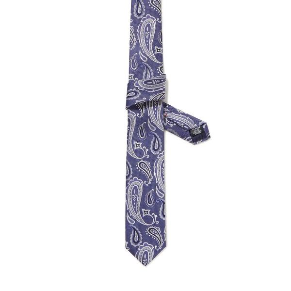 ネクタイ 「CRICKET」クリケット スリム 大剣巾6.5cm ペイズリー柄 ネクタイ 日本製