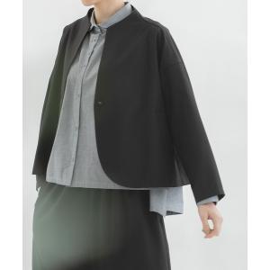 nop de nod ダブルフェイスリバーシブルビック襟ショートコート