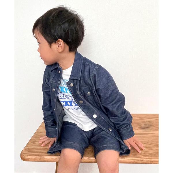 ベビー デニム調ジャージー Ｇジャン(ベビーサイズ)「br」