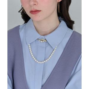 ネックレス ブルーミングロングパールネックレス/２wayデザイン/全長:105.5cm レディース