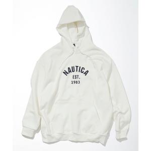 メンズ パーカー NAUTICA/ノーティカ Felt Patch Arch Logo Sweat Hoodie/フェルトパッチ アーチロゴ スウェッ｜ZOZOTOWN Yahoo!店