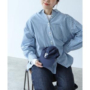 ブラウス シャツ VINTAGE16 無地/ギンガム/ストライプ BIGスリーブシャツ レディース