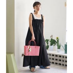 ワンピース THOUSAND MILE × FREAK'S STORE/サウザンドマイル ギャザーシャーリング ベルトワンピース/キャミソールワンピー