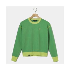 ニット セーター 「Rosasen/GOLF」ミックスカラー長袖ニット レディース