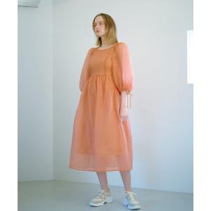 ワンピース ボリュームシェルワンピース