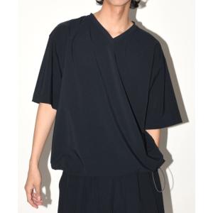 tシャツ 「速乾素材使用」オーバーサイズVネック プルオーバー　Technical S/S pullover（セットアップ/ユニセックス）