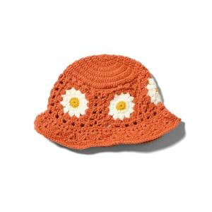 帽子 ハット レディース HOMEGAME ホームゲーム - フラワー ニットハット 「KNIT HAT FLOWER HG231403」