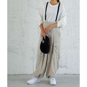 CFT. カーゴパンツ ステッチサスペンダーカーゴパンツ レディース