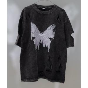 DEVICE tシャツ ダーク ドクロ グラフィック ヴィンテージ