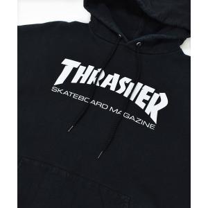 メンズ パーカー 「ヴィンテージ古着」THRASHER MAGAZINE / スラッシャーマガジン ロゴプリント スウェットパーカー｜zozo