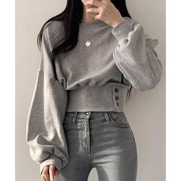 ブラウス シャツ ラウンドネックトップス レディース