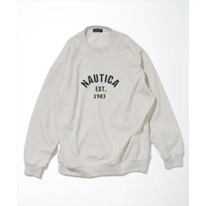 スウェット メンズ NAUTICA/ノーティカ Felt Patch Arch Logo Crewneck Sweatshirt/フェルトパッチ　アー｜ZOZOTOWN Yahoo!店