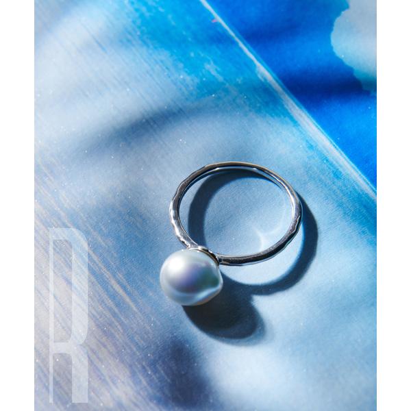 指輪 リング R（ロペ アール）あこやナチュラルブルーパール1粒リング レディース