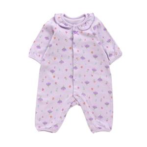 ベビー服 ロンパース 花柄カバーオールの商品画像