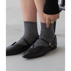 パンプス U字カッティング フラットパンプス