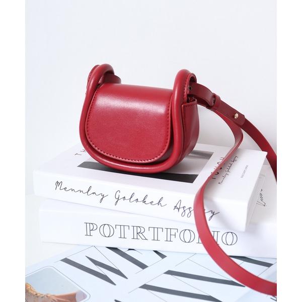 ショルダーバッグ バッグ かわいいラウンド型マットカラー デザインミニショルダーバッグ レディース