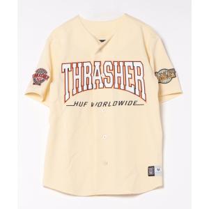 シャツ ブラウス レディース 「HUF × THRASHER」CENTER FIELD BASEBALL JERSEY｜zozo