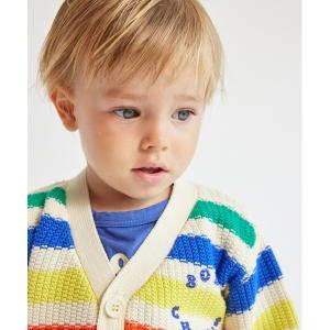 カーディガン キッズ Bobo Choses Multicolor stripes cardiganの商品画像