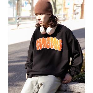 tシャツ WEGO/アクセ付きグラフィックロンT メンズ レディース