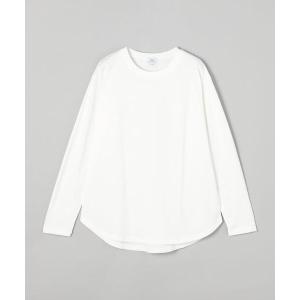 tシャツ Tシャツ レディース ラウンドヘムロングスリーブカットソー