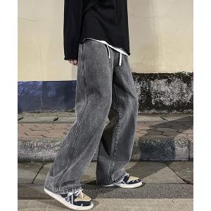 ジーンズ イージー ルーズストレート デニムパンツ ジーンズ ビンテージウォッシュ -ARCADE Limited Line- メンズ