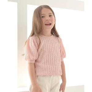 tシャツ Tシャツ キッズ ぷっくりパフ袖ストレッチレーストップス｜ZOZOTOWN Yahoo!店