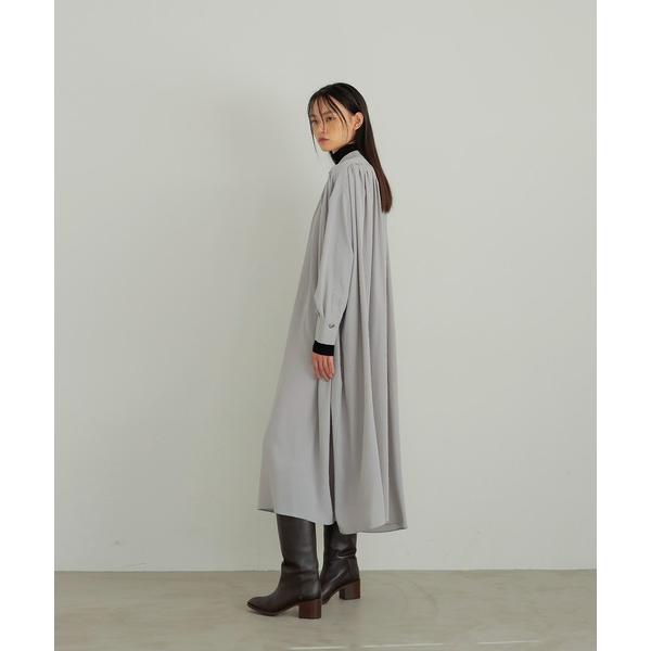 ワンピース fluid silhouette gather dress(フルイドシルエットギャザーワ...