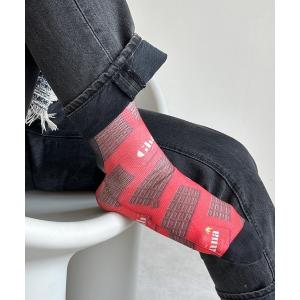 靴下 「LOTTE ロッテ チョコレート」 ソックス／26-28cm／クルーソックス／バレンタイン／HIPSHOP（ヒップショップ） メンズ レディー
