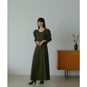 ワンピース バックカシュクールカットソードレス