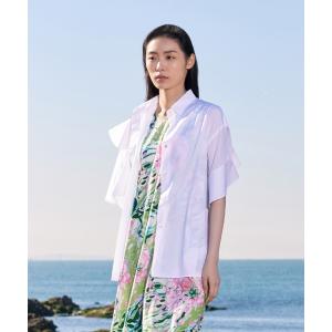 シャツ ブラウス レディース Modern Ruffle Cotton-poplin Shirt