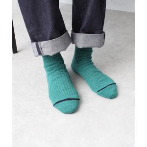 靴下 PAPER RIB CREW SOCKS / 和紙混リブクルーソックス「UNISEX」 メンズ レディース