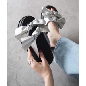 サンダル 厚底ビッグリボンサンダル ZOZOTOWN+オフィシャルサイト限定商品 レディース