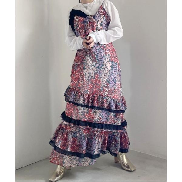 ドレス FIONA FRILL LAYERED CAMI DRESS