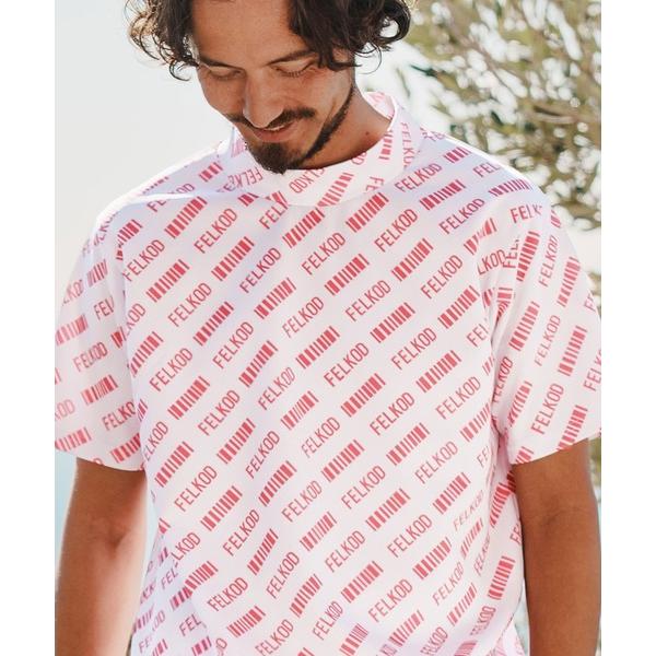 tシャツ mt8838- All Over Barcode Logo Mock Neck Tee T...