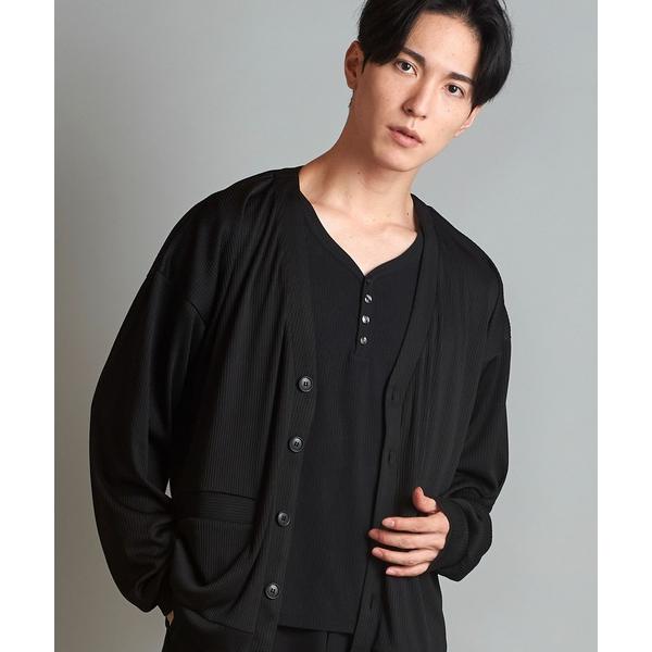 カーディガン 「NO ID.」Rib V-Neck Cardigan / テレコ Vネック カーディ...