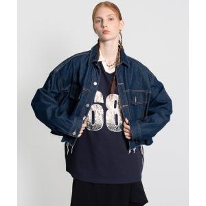 reca（レカ） デニムジャケット gジャン オーバーサイズデニム