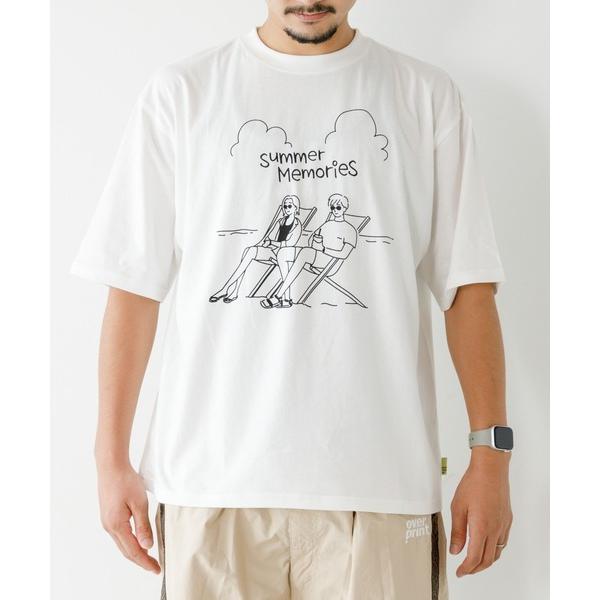 tシャツ バカンスファミリー半袖Tシャツパパサイズ メンズ