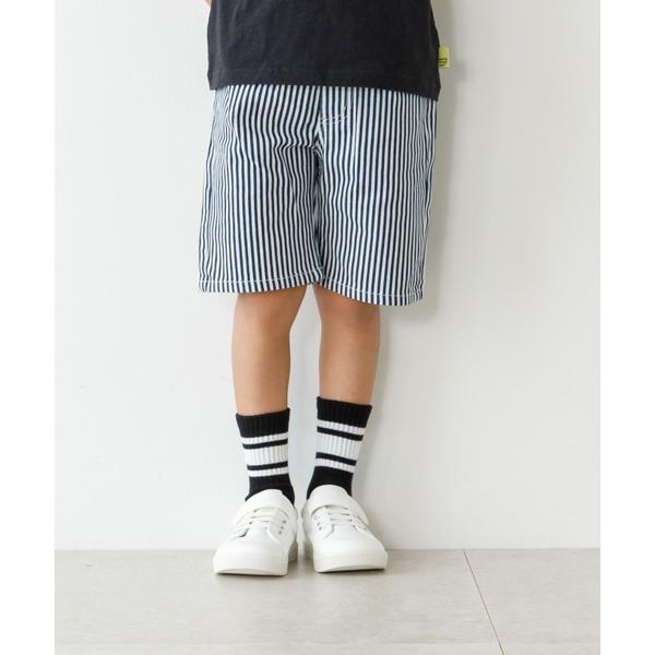 パンツ ケミカルとストライプのデニムパンツ80〜140cm キッズ 子供服 男の子 女の子