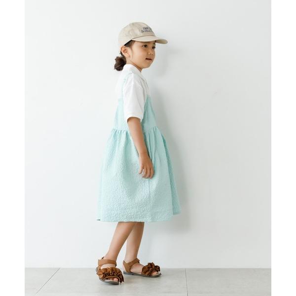 ワンピース 膨れジャガードキャミワンピース80〜140cm キッズ 子供服 女の子
