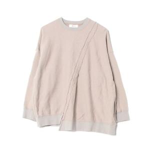 「ZUCCa」 スウェットカットソー M ベージュ WOMEN