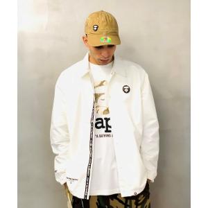 「AAPE BY A BATHING APE」 コーチジャケット SMALL アイボリー メンズ｜zozo