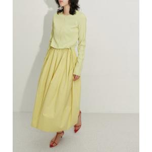 ワンピース 「サステナブル」コクーンフォルムコンビワンピース