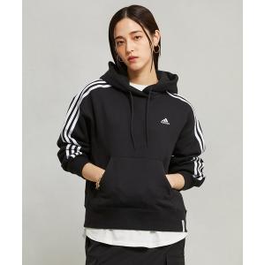 パーカー エッセンシャルズ プラス スリーストライプス フレンチテリー パーカー/アディダス adidasの商品画像