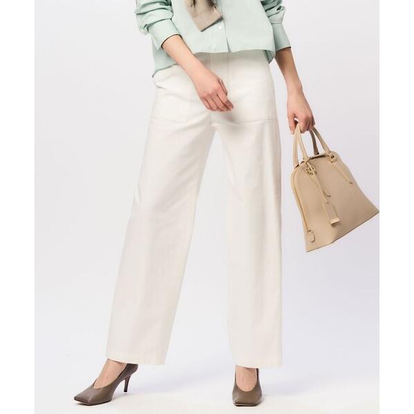 パンツ 「Oggi4月号掲載/洗える」スラブツイルストレッチ ベイカー パンツ レディース