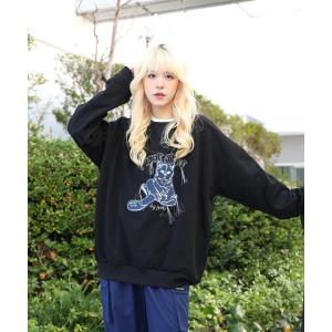 rokh 人気アシンメトリースウェット　トレーナー ロック ロク rokh ロゴ刺繍 アシンメトリー スウェット トレーナー