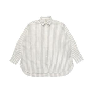 ブラウス シャツ 綿100% Wガーゼ BIGシルエット 長袖カジュアルシャツ レディース