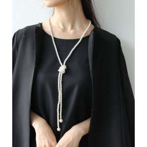 LANVIN en Bleu ネックレス 淡水パール ロングネックレス レディース 